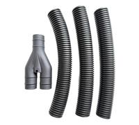 ADVENTURE OUTDOOR SUPPLIES Caravan & Motorhome Waste Water Kit - 28mm Y Connector with 3 x 250mm Convoluted Hoses - Compatible with Sink & Shower Outlets, black Waste Pipe System Accessory