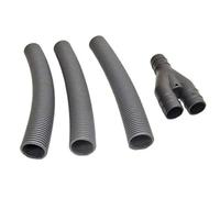 ADVENTURE OUTDOOR SUPPLIES Caravan & Motorhome Waste Water Kit - 28mm Y Connector with 3 x 250mm Convoluted Hoses - Compatible with Sink & Shower Outlets, Grey Waste Pipe System Accessory