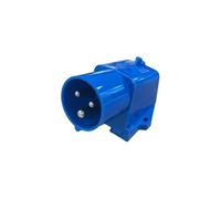 ADVENTURE OUTDOOR SUPPLIES Surface Mounted 240V 16A Mains Inlet Socket - CEE 3-Pin Caravan & Motorhome Power Inlet - Surface Mount Hook-Up Connection (No Flap)