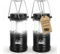 Adventure Peaks Camping Lights Pack Of 2 Collapsible Camping Lantern Battery Powered Portable Hanging Tent Light Aa Battery Operated Lanterns
