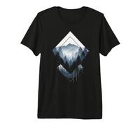Adventure Peaks Minimalist Hiking Scene Premium T-Shirt
