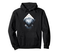 Adventure Peaks Minimalist Hiking Scene Pullover Hoodie