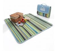 ADVENTURE PEAKS Picnic Blanket 200x200cm - Foldable Picnic Mat with PVC Water Resistant Backing - Portable Beach Blanket, Outdoor Picnic Rug for Camping, Garden & Travel