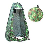 Adventure Peaks Pop-Up Toilet Tent With Carry Bag Camping Portable Changing & Shower Space Waterproof & Durable Privacy Shelter Green Camouflage
