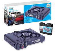 Adventure Peaks Portable Camping Stove With Waterproof Carry Case Camping Gas Stove Non-Slip Highspeed Burner Safety Lock Automatic Ignition