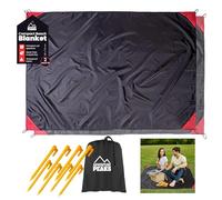 ADVENTURE PEAKS Portable Picnic Beach Mat Blanket 2 Pack Includes 8 Portable Tent Pegs & Carry Bag 110x70 CM Water Resistant Sandproof Compact Lightweight Beach Mat Blanket For Camping Beach Travel