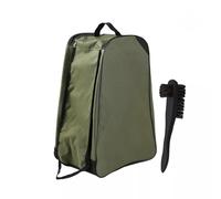 ADVENTURE PEAKS Wellington Boot Bag Water Resistant Welly Boot Bags for Adults - Dust Resistant Walking Boot Bag with Handle & Dual Zip - Wellie Boot Bag for Car, Travel & Outdoor Storage (Green)