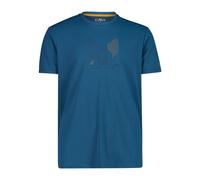 Adventure Print Piqué T-Shirt CMP Bleu 54