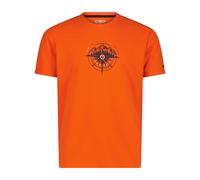 Adventure Print Piqué T-Shirt CMP Orange 50