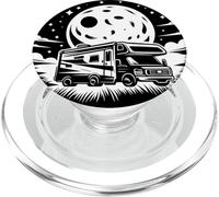 Adventure RV Camping in Moonlight Landscapes PopSockets PopGrip for MagSafe