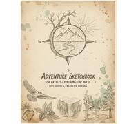 Adventure Sketchbook: Sketchbook and Journal For Drawing, Sketching, Journaling: 100 Pages, Artist Sketch Pad, Drawing Paper, Ideal for art and journal, White, 8.5' x 11'