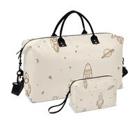 Adventure Slate Space Light Brown Carry On Personal Item Bag Sports Gym Bag with Adjustable Strap for Business Trips Waterproof