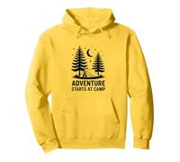 Adventure Starts at Camp Wilderness Camping Pullover Hoodie