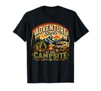 Adventure Starts At The Campsite Camping Outdoor T-Shirt