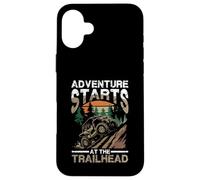 Adventure Starts At The Trailhead Journey Case for iPhone 16 Plus