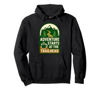 Adventure Starts At The Trailhead Outdoor Explorer Pullover Hoodie