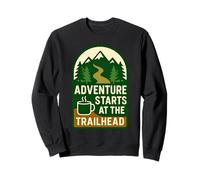 Adventure Starts At The Trailhead Outdoor Explorer Sweatshirt