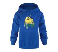 Adventure Time Boy's Hoodie | Blue | Official Merch | Size: 5-6 Years Adventure Time Blue 5-6 Years