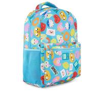 Adventure Time Classic Cartoon Backpack: Fin and Jake Allover Print Backpack by Cartoon Network - Light Blue
