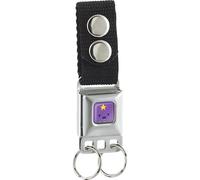 Adventure Time Keychain, Seatbelt Buckle Keychain, Lumpy Space Princess Face Close Up Full Color Lavender