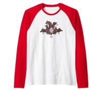 Adventure Time Lumpy Space Princess & Wolves Raglan Baseball Tee