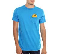 Adventure Time Men's Jake in Pocket T-Shirt Teal - blue - XL