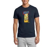 Adventure Time Merch Jake Makin' Bacon Pancakes Men's T-Shirt Navy