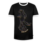 Adventure Time Merchandise James Baxter Men's Ringer Shirt Black/White
