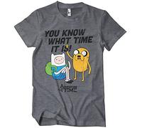 Adventure Time Officially Licensed It's Mens T-Shirt (Dark-Heather), Small