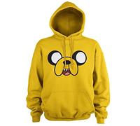 Adventure Time Officially Licensed Jake The Dog Hoodie (Gold), X-Large