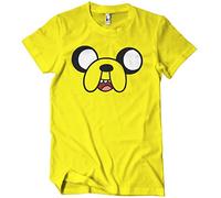 Adventure Time Officially Licensed Jake The Dog Mens T-Shirt (Yellow), Large