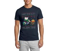 Adventure Time What Time is It. Holiday Time Men's T-Shirt Navy