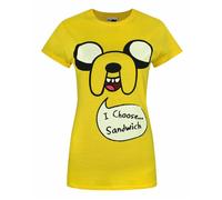 Adventure Time Womens Yellow Jake Short Sleeved T-Shirt - XX-Large