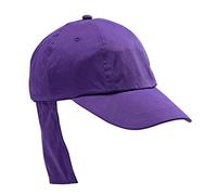 Adventure Togs Kids Legionnaires Cap - Kids Sun Hat for Girls or Boys with UV Protection - Quick Drying Microfibre UPF 40+, Purple, 55cm (5-10 Years)