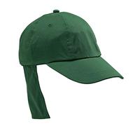 Adventure Togs Kids Legionnaires Cap - Kids Sun Hat for Girls or Boys with UV Protection - Quick Drying Microfibre UPF 40+, Bottle Green, 55cm (5-10 Years)