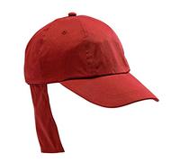 Adventure Togs Kids Legionnaires Cap - Kids Sun Hat for Girls or Boys with UV Protection - Quick Drying Microfibre UPF 40+, Red, 55cm (5-10 Years)