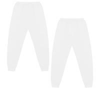 Adventure Togs Kids Thermal Leggings - Kids Base Layer, Winter Skins for Boys and Girls, 2 Pack White 9-11 Years