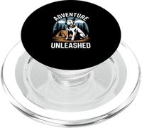 Adventure Unleashed Camping Dog Nature Trip PopSockets PopGrip for MagSafe