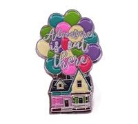 Adventure Waiting Outside - Enamel Rainbow Balls Castle Brooch