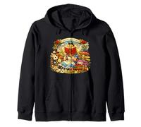 Adventure With Alice Curious and Curiouser Bookworm Books Zip Hoodie