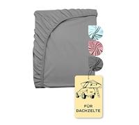 Adventure Xperience Roof Tent Accessory Fitted Sheet 240x160 - Cozy Microfibre Fitted Sheet, Bed Sheet for Roof Tents 160-165 * 220-240 Overlength: Grey, 160x240