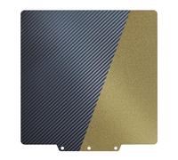 Adventurer 5M/5M Pro Carbon Fiber PET+ Textured PEI Build Plate, Magnetic Flexible PEI+PET Sticker Sheet, Heated Bed Platform Mat for FLASHFORGE Adventurer 5M/5M Pro, 235x235mm No Base