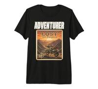 Adventurer Lost ON Purpose Motorcycle Adventures Travel Road Premium T-Shirt