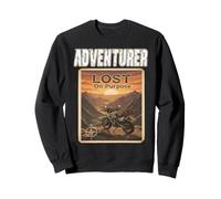 ADVENTURER LOST ON PURPOSE Motorcycle Adventures Travel Road Sweatshirt