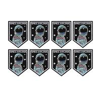 Adventurer Pattern Embroidery Patch, 8pcs Sew On Stickers, DIY Clothing Decoration, 9x6.5cm - Vibrant Cotton Material, Easy Sew On, Ideal for Clothes and Accessories