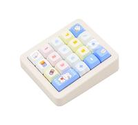 Adventurers K812 Wired Mechanical Numeric Keypad, 19-Key Hot-Swappable RGB Numpad, Macro Programmable, Detachable Type-C Cable, Game/Office Mode Switch - for PC/Laptop/Desktop (Cream White)