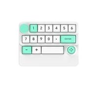 Adventurers W909 Wireless Tri-Mode Gaming Keyboard,Hot-Swappable RGB Mechanical Keyboard with Macro Programming,Joystick & Knob Control,for Windows/Mac/iOS/Android (White)