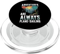 Adventures Are Always Plane-Sailing PopSockets PopGrip for MagSafe