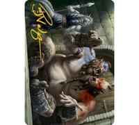 Adventures in the Forgotten Realms Art Card: Ettin (Gold Signature) | Adventures in the Forgotten Realms