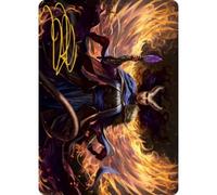 Adventures in the Forgotten Realms Art Card: Farideh, Devil's Chosen (Gold Signature) | Adventures in the Forgotten Realms